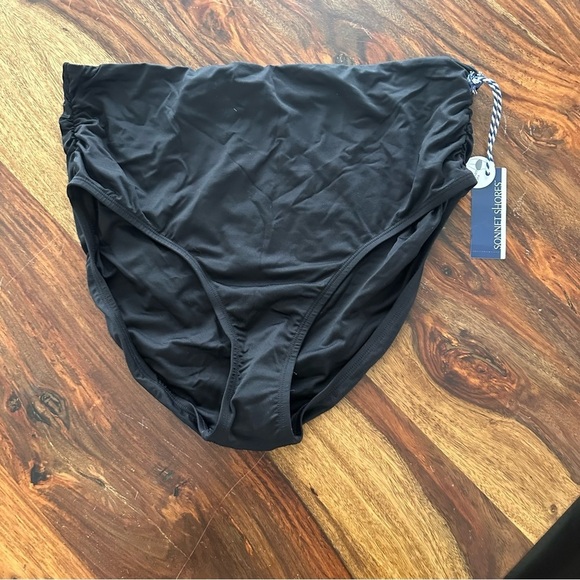 NWT Sonnet Shores Bikini Bottoms Black Size 16 Modest Full Coverage Swim Bathing - Picture 3 of 9